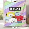 Fashion B-BTS Kpop Flannel Blanket,Ultra Soft Warm Plush Throw for Home Bedroom Bed Sofa Cover Office Camping Picnic gift