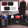 CBEJ7 Leather Car Seat Gap Crevice Storage Box Organizer Cup Holder For MINI Cooper S JCW WORKS R55 R56 F55 F56 R57 R58 R59 CLUB MAN