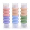 Double-Head Silicone Travel Bottle Leak Proof Reusable Lotion Conditioner Shampoo Storage Bottle Portable Foldable Refillable Toiletries Container