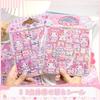 AAGWW Dress-Up Stickers, Puffy and Squishy, 2 Sheets, Double-Layer, Cute, Wide Variety of Patterns, Foam Cotton, Multi-Deco, Diary, Smartphone,