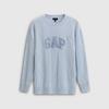 Gap Women's Loose-Fit Plush Logo Cable Knit Sweater