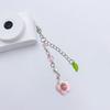 Trendy Flower Heart Beaded Phone Strap Phone Charm Keychain Multipurpose Car Hanging Ornament and Bag Decoration