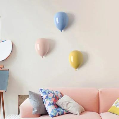 Wall Hanging Home Children's Bedroom Design Creativity Modern and Simple Indoor Bathroom Home Decoration Ceramic Balloon
