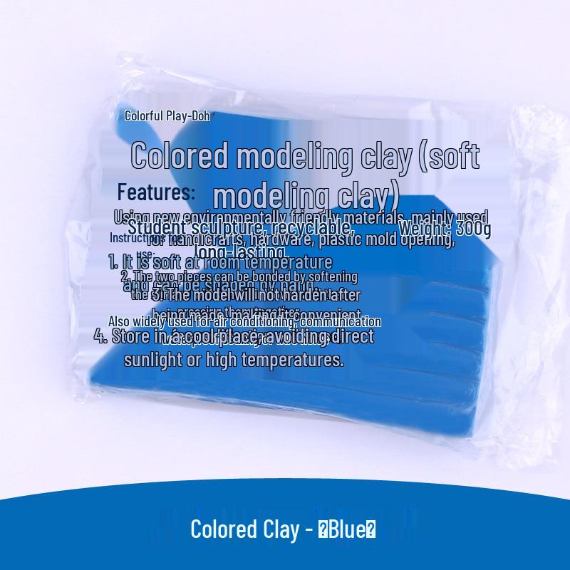 

Reusable Non-Sticky Colored Soft Clay for DIY Sculpting and Industrial Art Projects синий