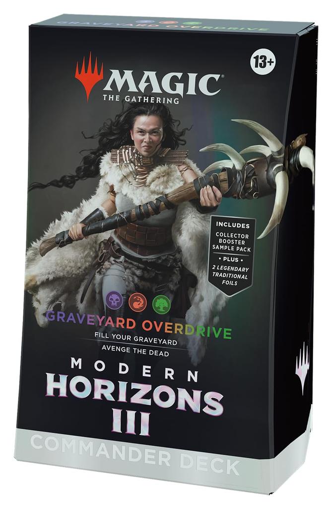 The Gathering Modern Horizons 3 Commander Deck English Edition MTG Trading Card Wizards of the Coast MH3 D32930000 Magic "Raging Graveyard"