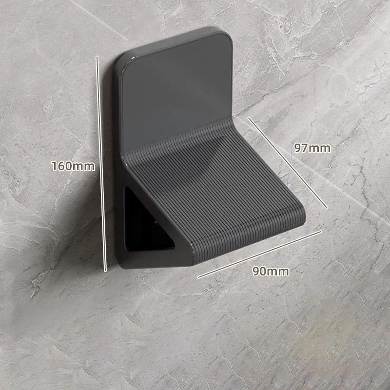 

Shower Shave Footrest Bathroom Pedal Shower Footrest Triangular Shower Step Shower Footrest for Shaving Legs Non-Slip Pedicure чорний