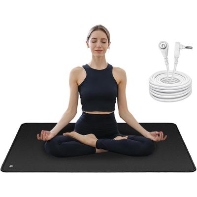 Erdungsmatte für Schlaf & Energiebalance, mit 15 Fuß Kabel geerdet, für Home Office Yoga, 23,6"x35,5" Langlebiges Komfort-Erdungspad