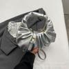 Niche design hand-held pleated small bag women's 2025 new popular retro shoulder messenger bag