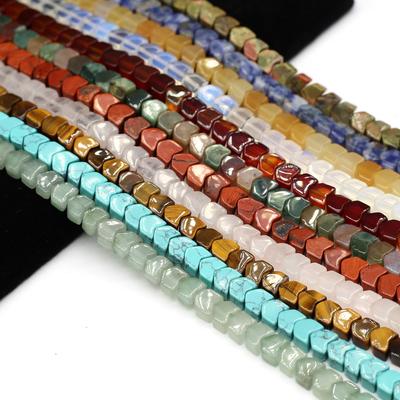1String, Small Bullet Shape Crystal Beads, Fashion Yellow Jade Sodalite Gemstone Beads for Jewelry Making DIY Necklace Christmas Crafts 38cm