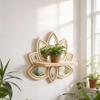 Wall Planter Indoor,Wooden Hanging Vase for Dried Flower,Plant Holders Modern Farmhouses Wall Decors for Living Room