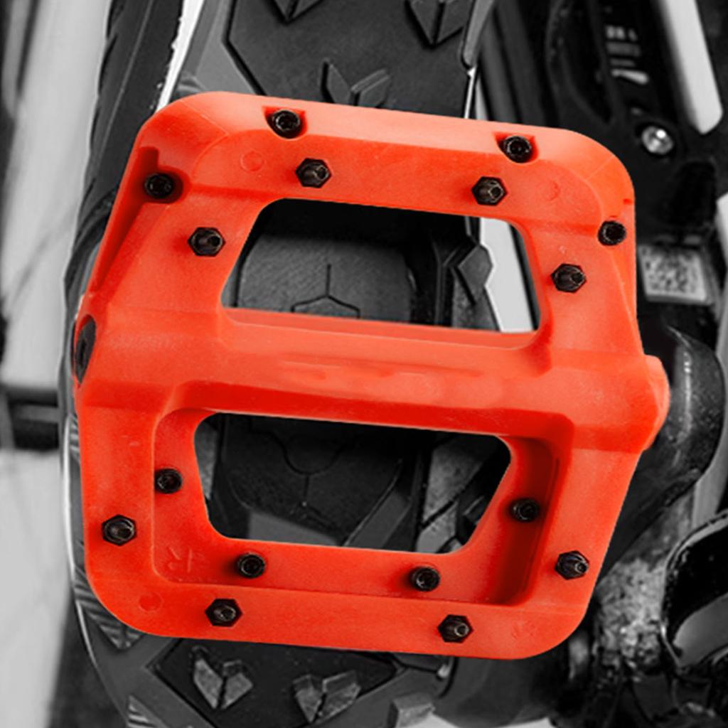 1 Pair Bike Pedal 9/16in Widened Anti Slip Sy Installation Nylon Mountain Bike Pedal for