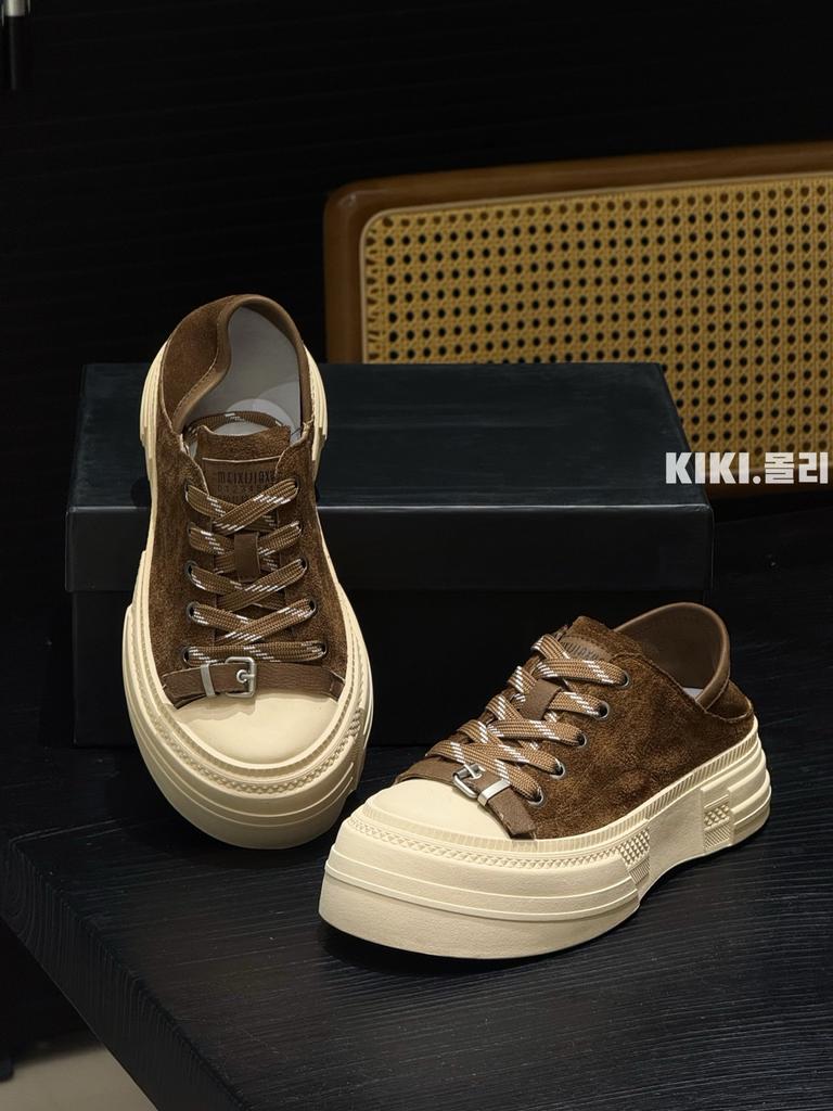 New retro versatile color matching platform casual sports board shoes women's trendy spring and autumn season
