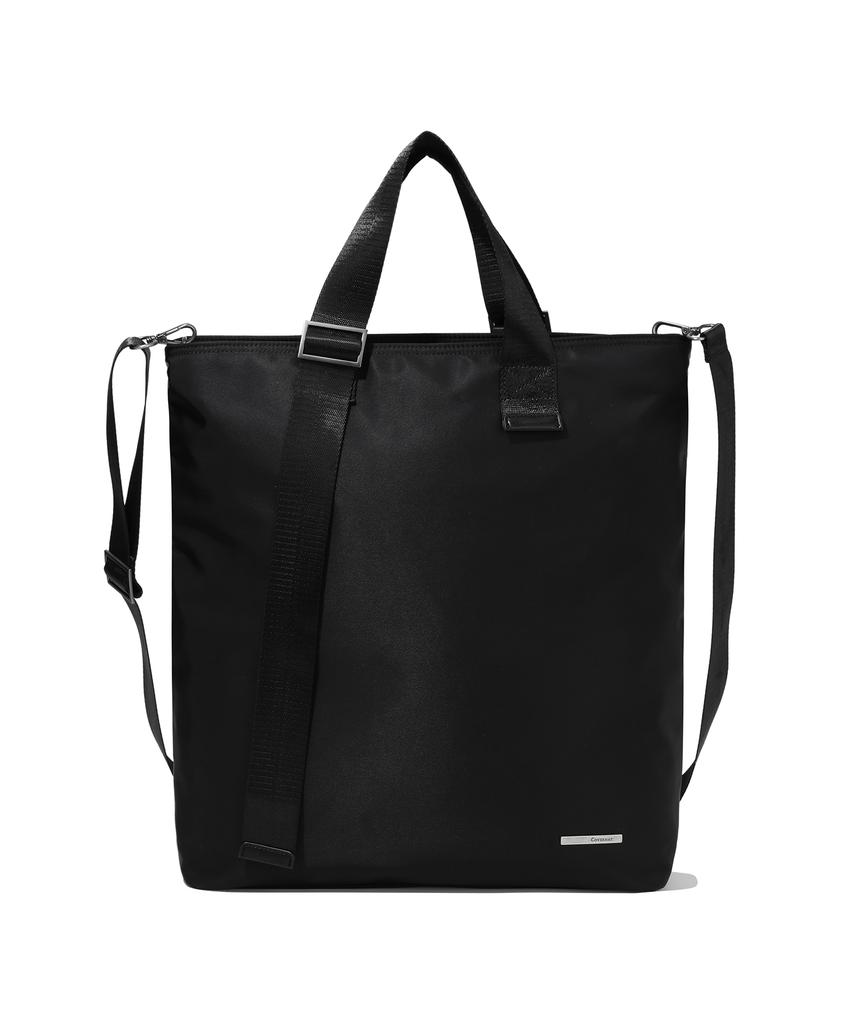 COVERNAT Authentic Nylon 2-Way Tote Bag Black