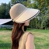 Women's mesh breathable hollow-out sun hat with wide brim - perfect for equestrian sports and outdoor activities, minimizes the appearance of your fac