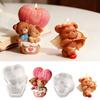 Detailed Balloon Bear Silicone Mould with Carving for Candle and Soap Making Enhances Artistic Value
