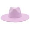 Stylish Cashmere Wide-Brim Felt Fedora Hat