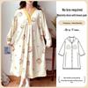 Maternity Labor Gown & Nursing Pajama Set with Built-in Bra for Spring/Summer