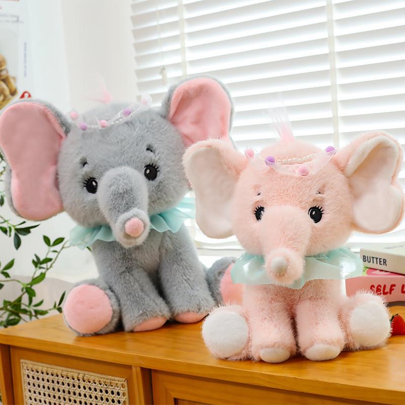 Plush Elephant Cartoon Toy Cute Cartoon Pp Cotton Filling Children Gift Doll