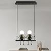 E27 Nordic Iron Little Man Pendant Lamp Creative Art Swing Man Hanging Pendant Light Kids Baby Children‘s Room Chandelier Decor