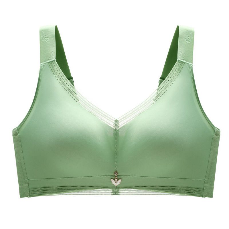 Underwear Women's Thin Style Strapless Bra with Converged and Adjustable Anti Drop Bra CDE