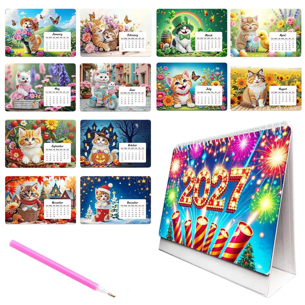 Desktop Calendar - DIY Calendar for Desk, Home Decoration