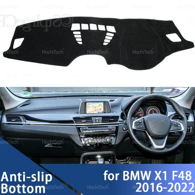 Dashboard Cover Avoid Light Anti-Slip Anti-dirty Mat Pad Sunshade Dashmat Protect for BMW X1 F48 2016-2022 LHD RHD