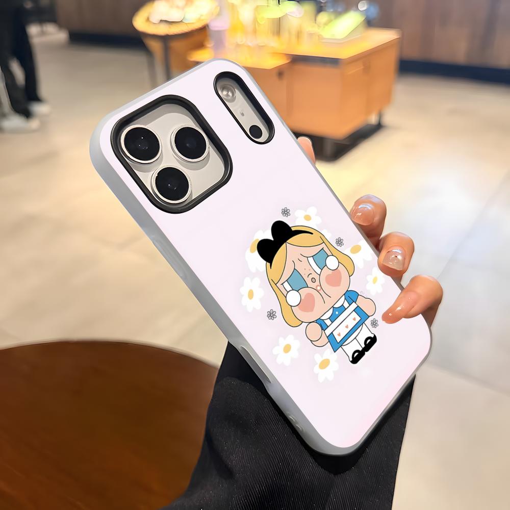 

Cute C-Crybaby Doll Phone Case For IPhone 17 Air 16 E 15 14 Plus 13 12 11 Pro Max Jelly 2 In 1 Protective Case iPhone 15 Plus