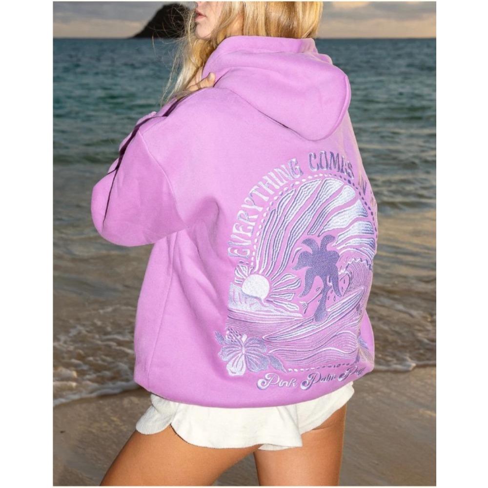 RogueWave Fashion Embroidery Hoodies Casual Loose Sweatshirt