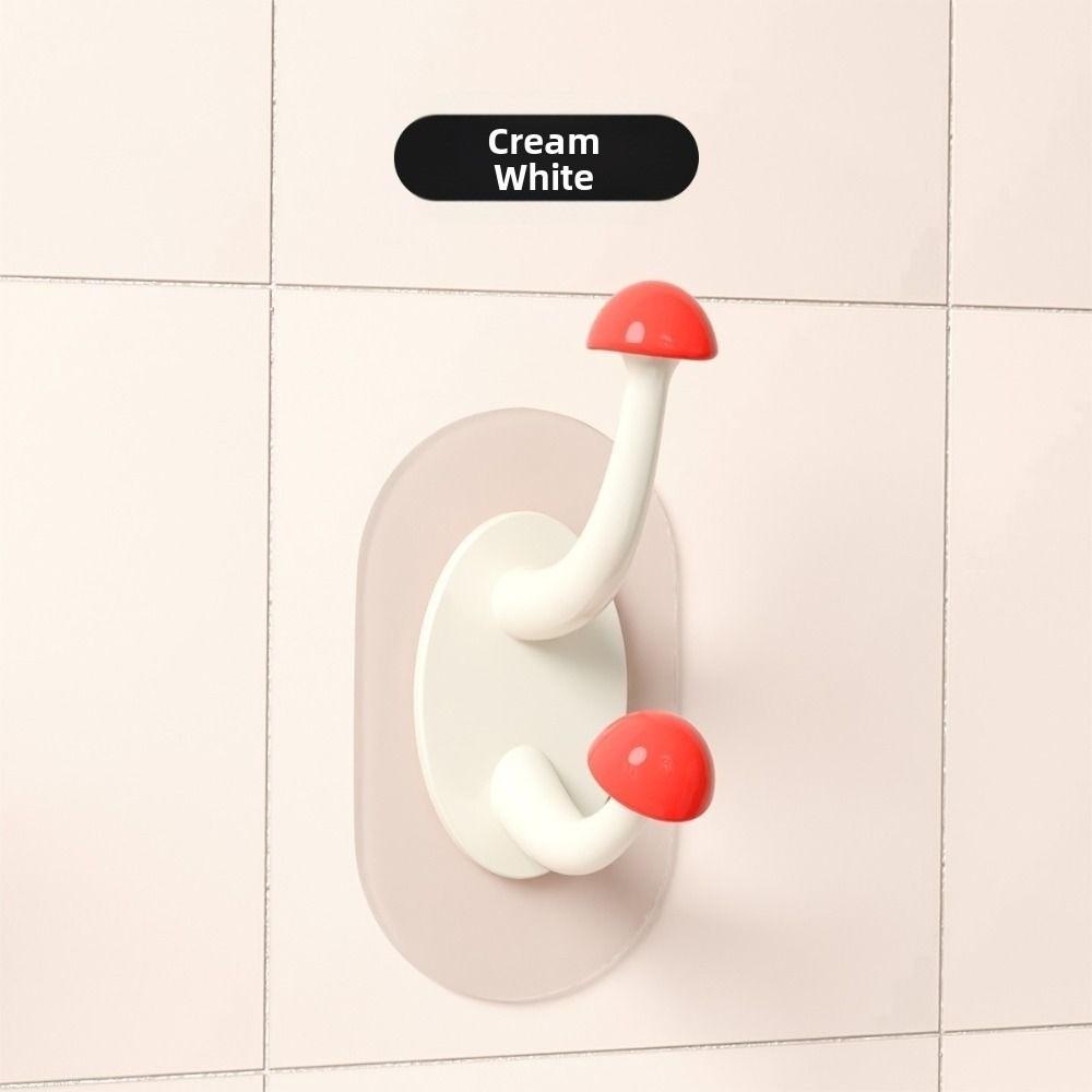 Waterproof Self-Adhesive Hooks Heavy Duty Mushrooms Coat Rack Hooks Storage Rack  Household