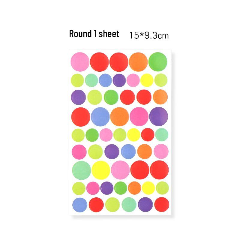 Creative Shape Stickers for Crafts: Stars, Hearts, Circles for DIY Albums and Decorations