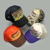 Amerikanischer Stil 3D-gedruckte Buchstaben Baseballkappen Neu Unisex Sonnenschutz Persönlich Atmungsaktiv Farbblock Vielseitig Netz Trucker Caps