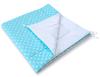 Double-Sided Tipi Mat with Filling - White Polka Dots On Turquoise