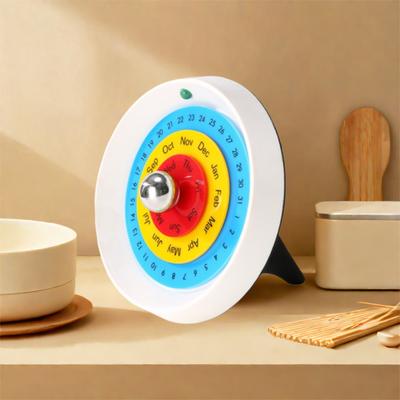Creative Rotating Calendar Decorative Nordic Style Turntable Perpetual Calendar Handmade DIY Annual Desk Calendar