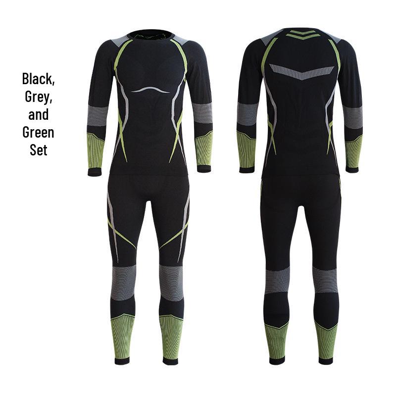 

Осенне-зимний компрессионный лыжный костюм с влагоотводящим эффектом, быстросохнущий, дышащий и теплый для занятий спортом на открытом воздухе M
