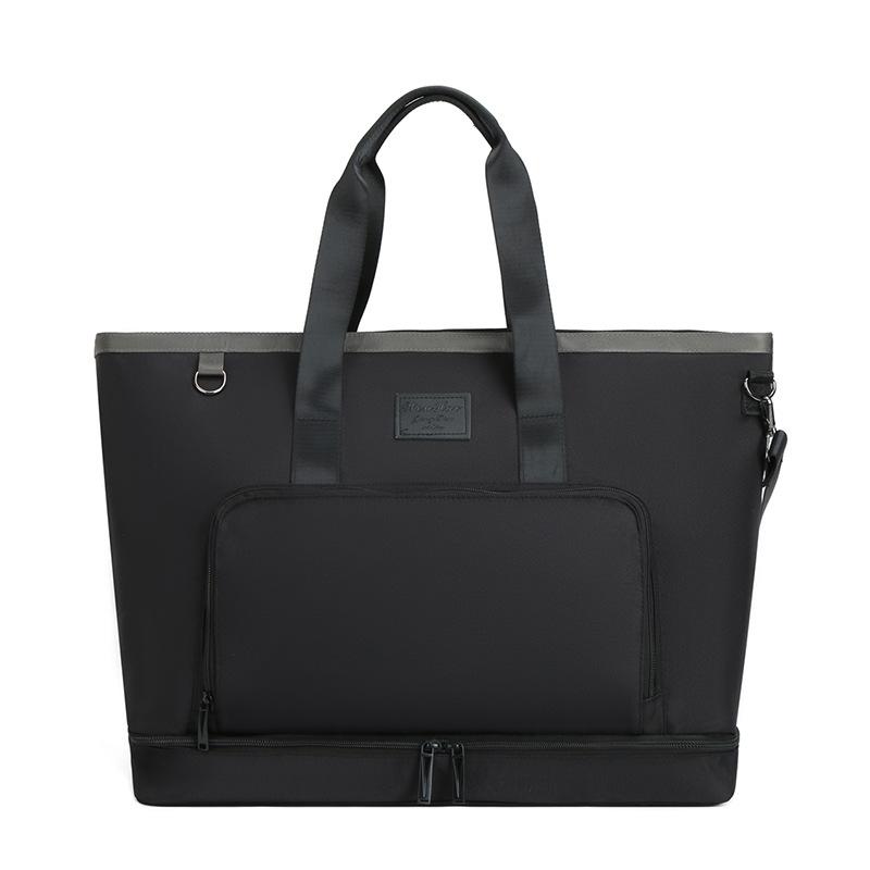 

Large Capacity, Fashionable and Simple, Trolley, Luggage Bag with Shoe Storage, Handbag, Travel Bag for Outing Trip чёрный