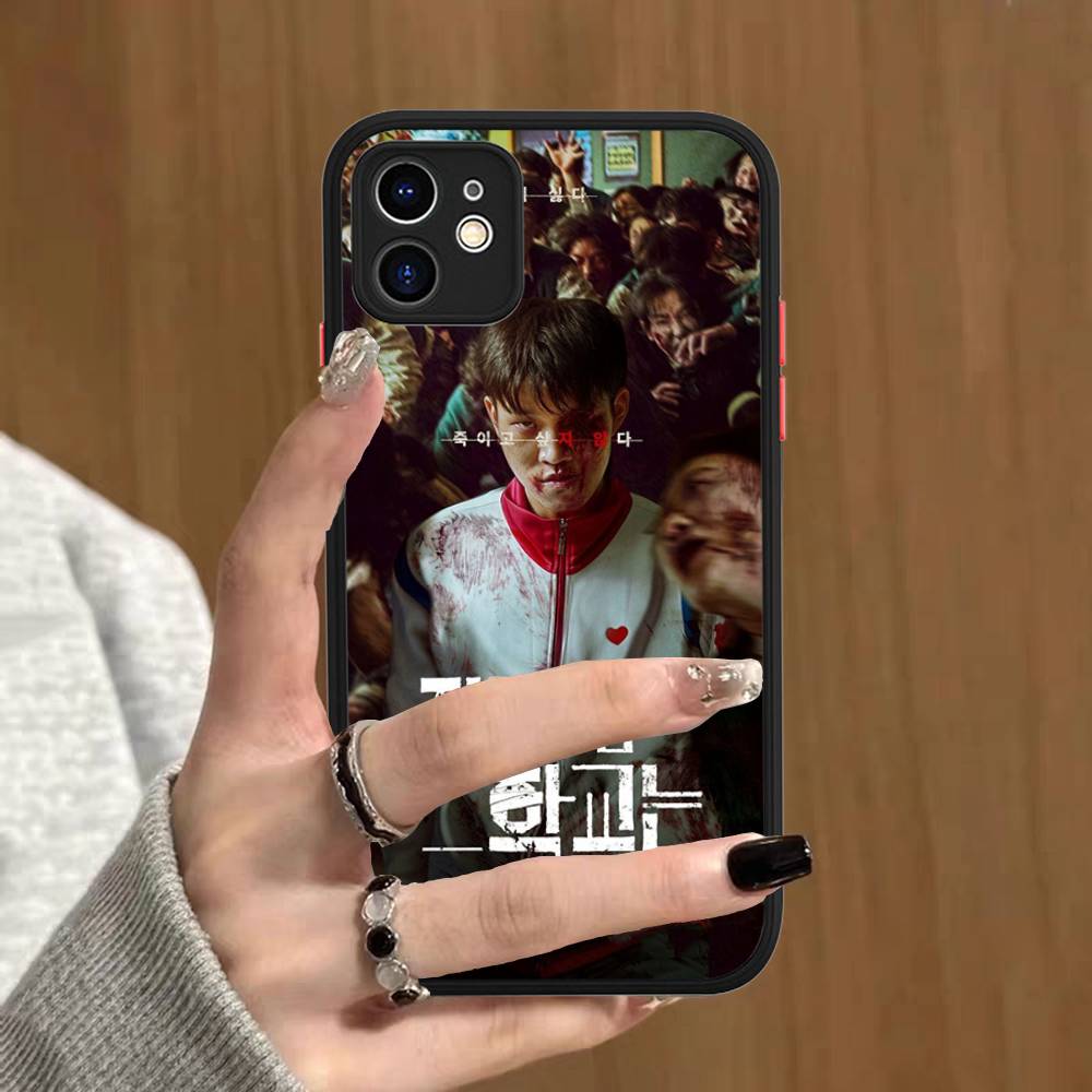 Horror TV All Of Us Are Dead For IPhone 11 12 13 14 15 16 Pro Max Plus Matte Translucent Phone Cover