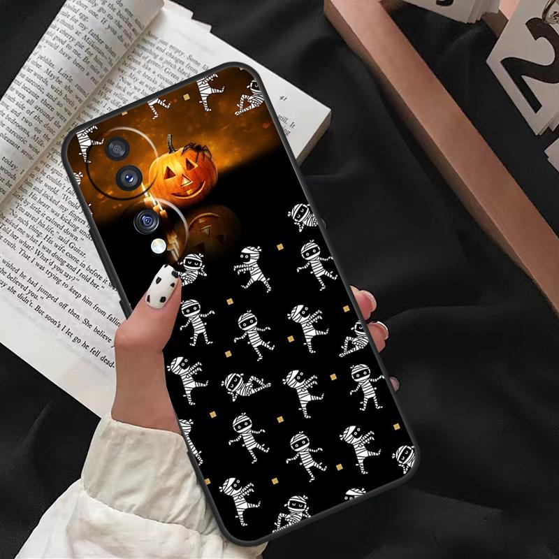 Halloween Pumpkin Ghost Mummy Case For Honor 90 Lite Magic 5 Pro 70 50 10 Honor X8 X7 X9 X9a X8a X7a X6a 9X 8X Back Cover