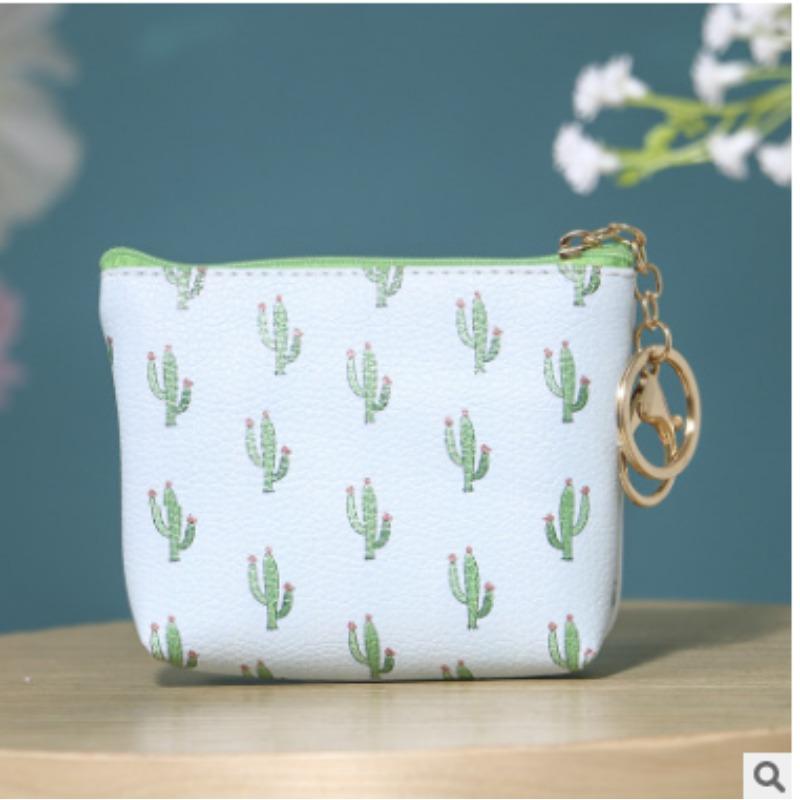 Cartoon Katze PU Leder Münztasche Reiner Reißverschluss Cartoon Süße Katze Münztasche Schlüsseltasche Geldtasche Damen Herren Geldbörse Kleine Brieftasche Kind