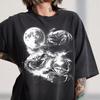 Crab Moon Shirt, Three Crabs Retro Graphic Tee, Vintage Crustacean Mens Kids T Shirt
