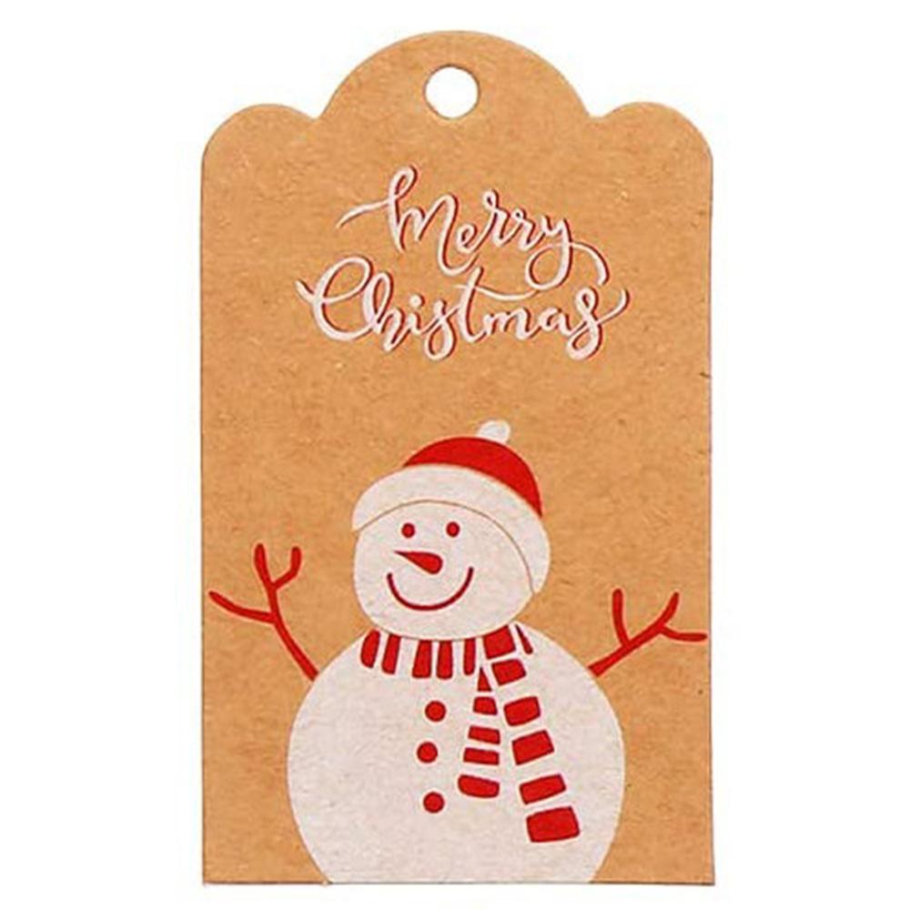 Premium-Qualität 100 Stück Hoher Standard Kraft-Papier Oberste Güte Oberste Güte Weihnachten Oberste Güte Baum Überlegene Qualität Anhänger Oberste Güte Frohe Premium-Qualität