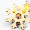 Snowflake Multitool Snow Multitool Screwdriver Bike Tool Keychain Bag Hex Wrench Key Bottle Opener Maintenance