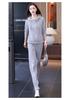 Women's Autumn Hooded Cardigan and Wide-Leg Pants Set: Casual, Slimming, Body-Concealing, Two-Piece Sportswear.