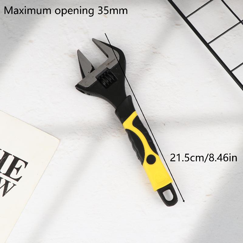 Adjustable Wrench Set 6/8/10/12 Inch Multifunctional Spanners High Hardness Anti Slip Handle Universal Home Hand Tools