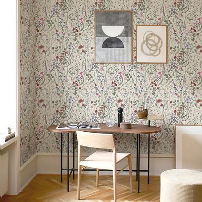 Yellow Blooming Floral Wall Cover Chic Vinyl Peel And Stick Kitchen Bathroom Ornament Self Adhesive Furniture Cabinet Sticker
