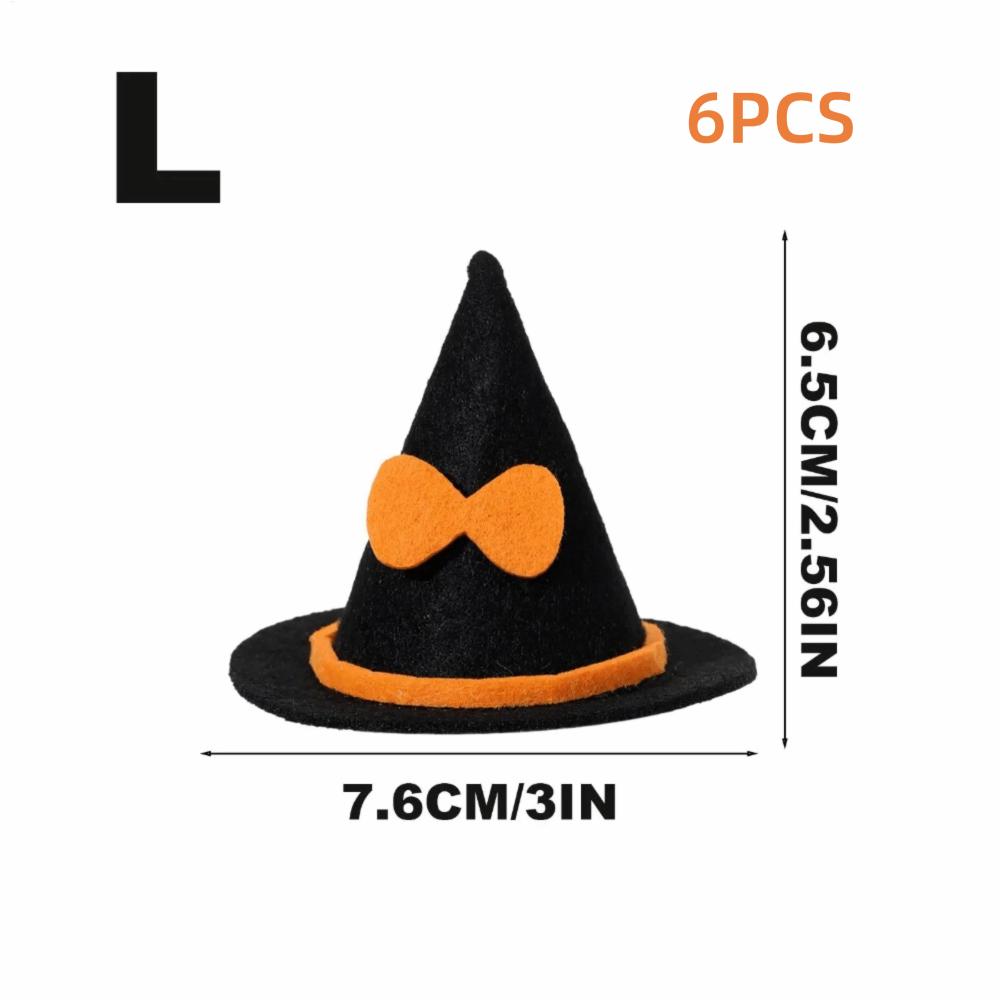

New Non-woven Halloween Witch Hat Small Craft DIY Decorations Halloween Party Hats Miniature Cap Wine Bottle