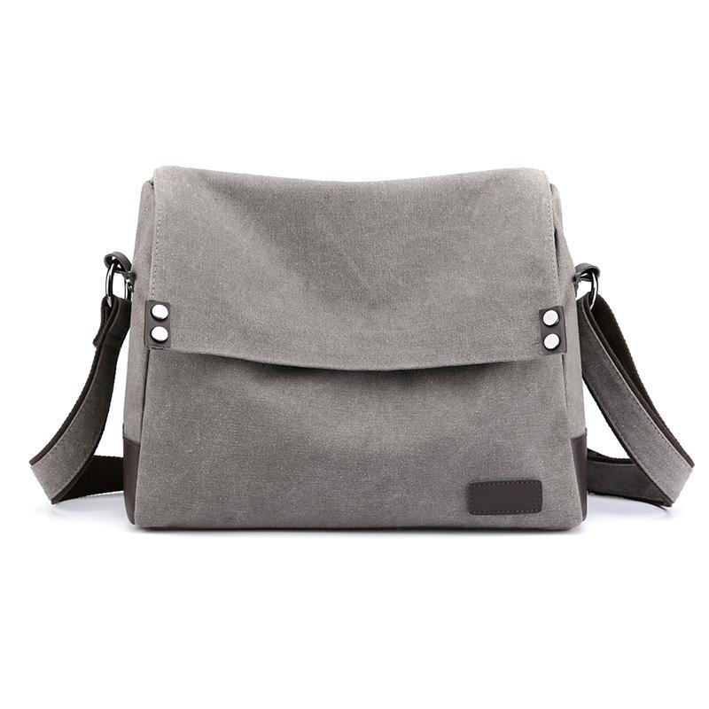 Men's Large Capacity Lightweight Canvas Crossbody Bag