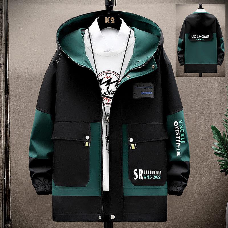 Frühling Mit Kapuze Casual Herren Jacke Streetwear Windjacke Bomber Jacken Mantel Für Mann