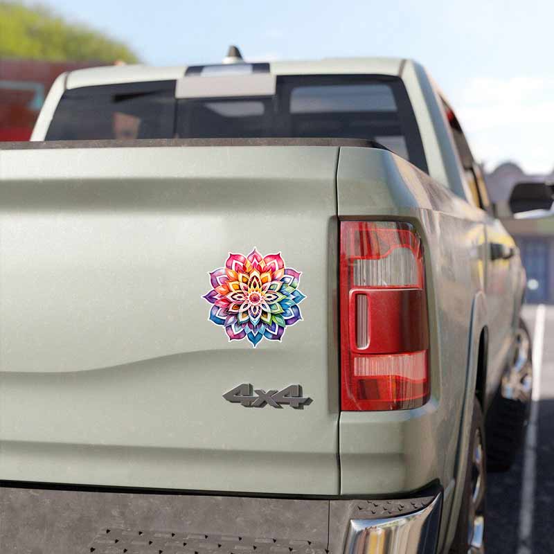 Car Stickers Mandala Vinyl Decal Waterproof Rear Window Motorcycle Camper Bumper Truck Laptop Decoration Sticker TM168