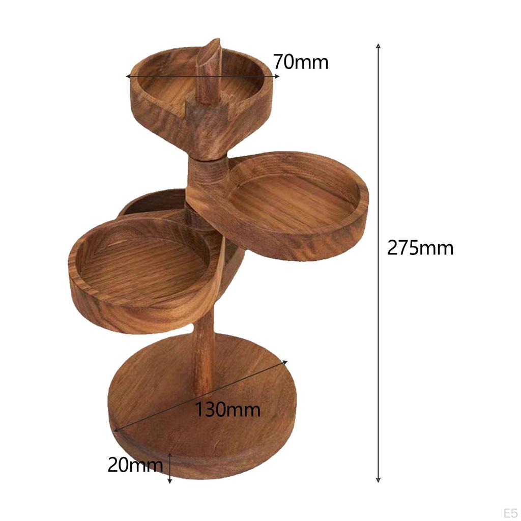 Jewelry Organizer Box 4 Layer Make Up Countertop Stand Case for
