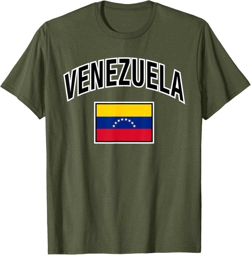 Venezuela Flag Proud Venezuelan TShirt Woman Man Vintage Fashion Casual High Quality Cotton Printed Tshirt Outdoors Aesthetic